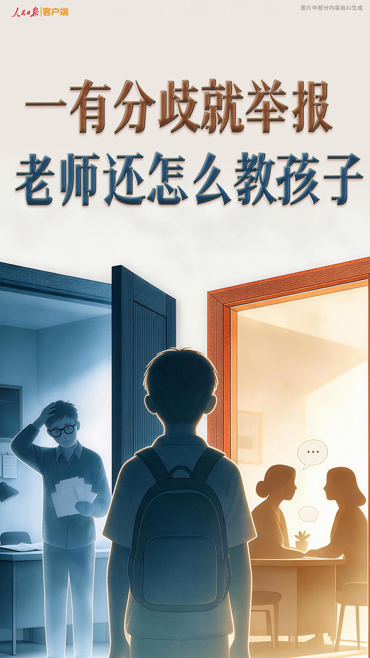人民日报客户端:一有分歧就举报,老师还怎么教孩子