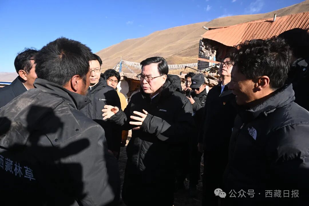 西藏自治区党委书记抵达震中玛如乡:指挥应急救援,看望受灾群众