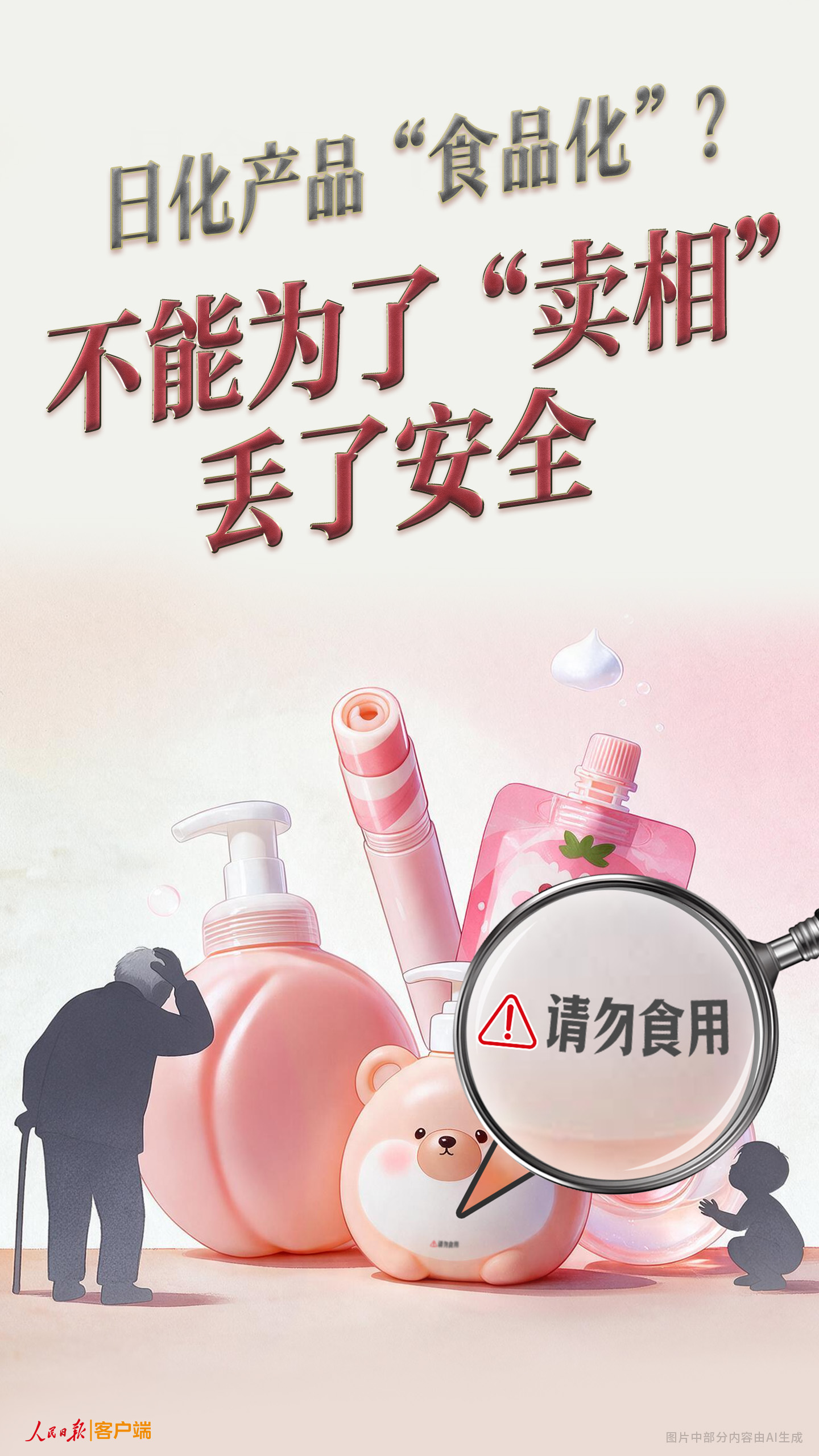 人民锐评：日化产品“食品化”？不能为“卖相”丢安全