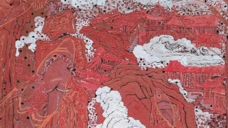 曾国防岩彩画《贤良圣境》赏鉴心得