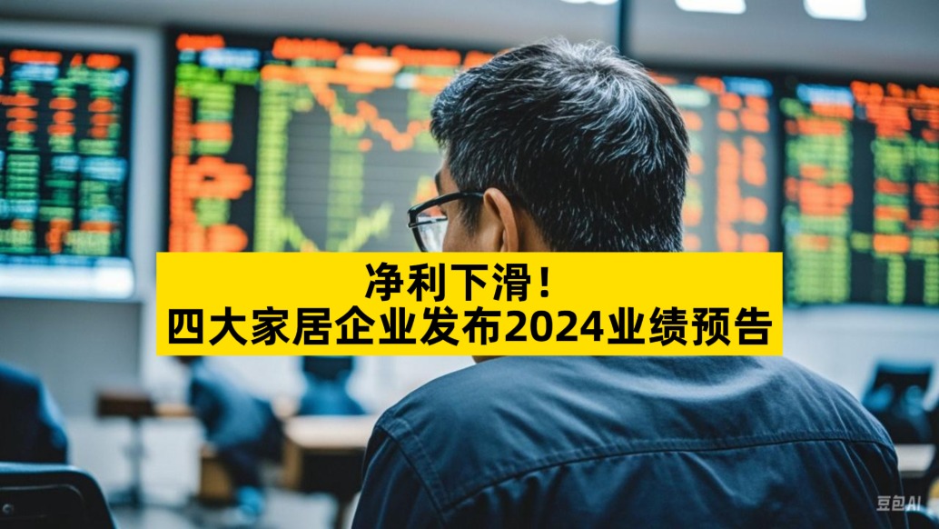凈利下滑，四大家居企業(yè)發(fā)布2024業(yè)績預(yù)告