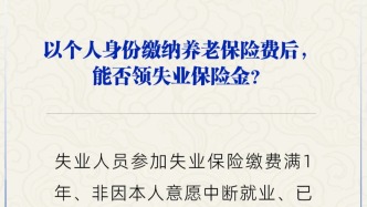 以個人身份繳納養老保險費后，能否領失業保險金？