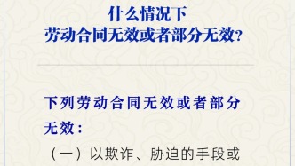 什么情況下勞動合同無效？
