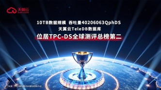 國產數據庫高光時刻！天翼云TeleDB榮登TPC-DS全球測評總榜第二