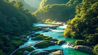 美麗的山川，如畫的風景，大別山美麗風景