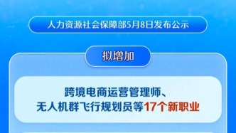17個新職業、42個新工種亮相