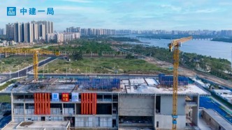 海南首座！中建一局承建的海南省美術(shù)館項目封頂