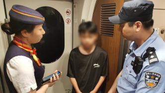 佛山铁警暖心劝返2名离家出走未成年