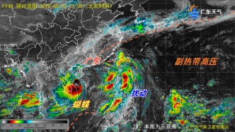 “蝴蝶”13日登陸海南后折向廣東，風大雨強！