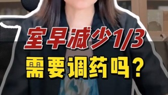 室早減少1/3，需要調藥嗎？