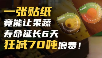 一張貼紙竟能讓果蔬壽命延長6天、狂減70噸浪費(fèi)！