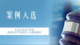 北京知识产权法院一案入选数据知识产权保护十大典型案例