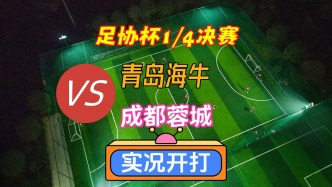 足协杯8强赛！青岛海牛VS成都蓉城！