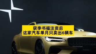 獲李書福注資后，這家汽車單月只賣出6輛車