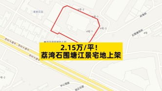 2.15萬/平，荔灣石圍塘江景宅地上架