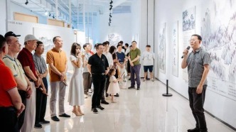 十载深耕绘山水，梁钊文“澄怀观道”画展亮相佛山映美术馆