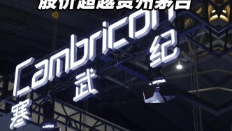 “新股王”诞生，寒武纪股价超越贵州茅台