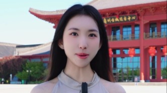 來自寶島臺灣的世界旅游小姐打卡壽縣古城