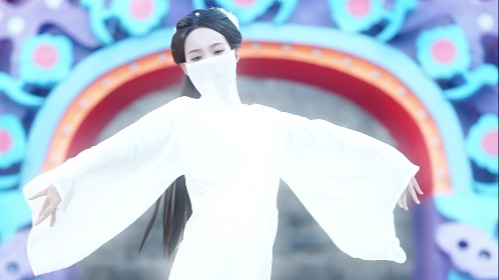 世界旅游小姐戰(zhàn)國袍舞動安徽淮南壽縣古城