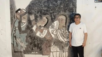 郭建國水墨畫《西廂記》