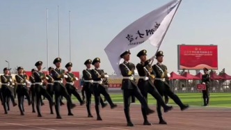 蘭州大學國旗護衛隊在2025 年中國大學生國旗護衛隊展示賽（西部賽區）獲佳績！