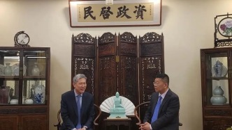 韓國新任駐華大使盧載憲到任拜會察哈爾學會  韓方明會見