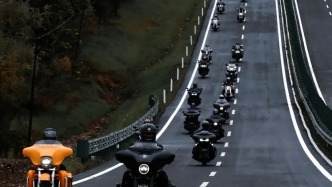 哈雷長春縱隊集結(jié)G331 本地人：頭回見這陣仗！