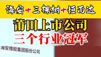 11月25日，海安橡膠集團(tuán)股份有限公司在深交所主板上市敲鐘