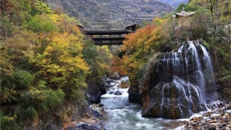 隴南文縣：白馬河畔冬色暖　鐵樓寨中畫(huà)卷新