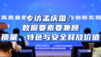 专家观点｜专访清华大学公共管理学院教授孟庆国：数据要素要兼顾质量，特色与安全释放价值
