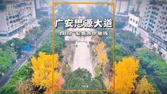 實拍廣安中軸大道，因飲水思源而得名，不僅漂亮還是市民休閑勝地