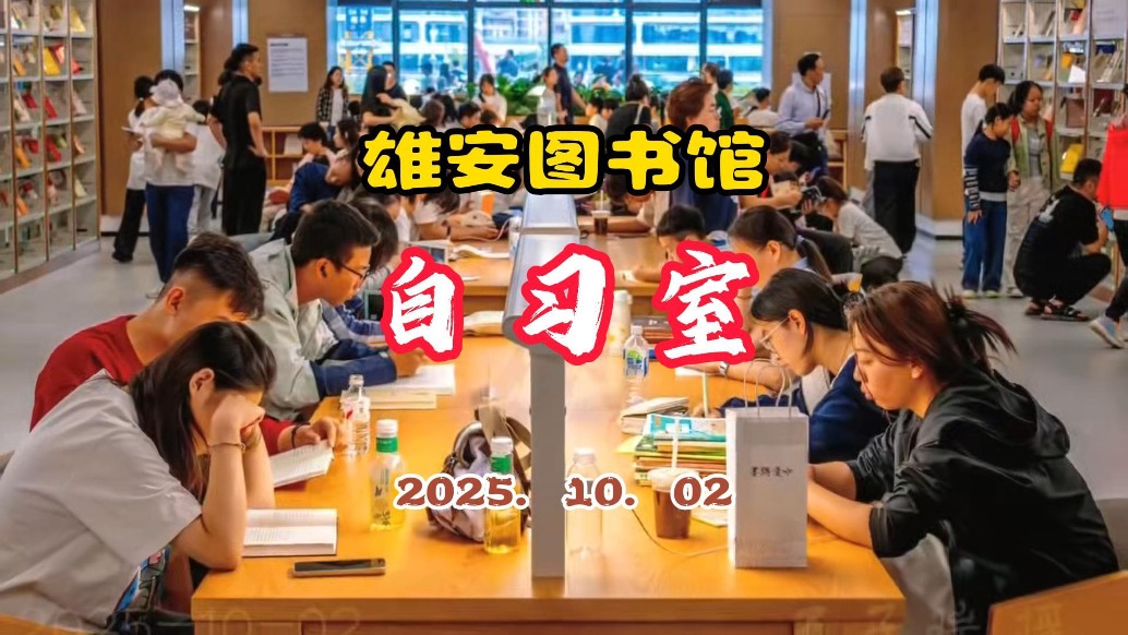 自习室：雄安图书馆