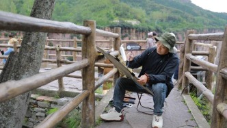 太行秋雨润苍颜——周波太行绝壁写生感悟