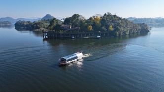 零噪音+全景视野 百花湖生态电动游船上线