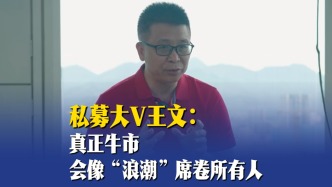 私募大V王文：真正牛市會像“浪潮”席卷所有人