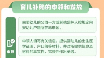 2026年育儿补贴今天开始申领！操作指南→
