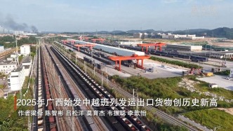2025年廣西始發(fā)中越班列發(fā)運(yùn)出口貨物創(chuàng)歷史新高