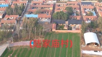 航拍美丽乡村，德州市陵城区临齐街道陆家庙村美丽风景