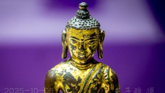 不动如来：铜鎏金阿閦佛坐像，明代丨晋城博物馆