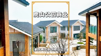 實拍鹿山公園的商業(yè)街，層層疊疊依山而建，可惜空空蕩蕩還在招商