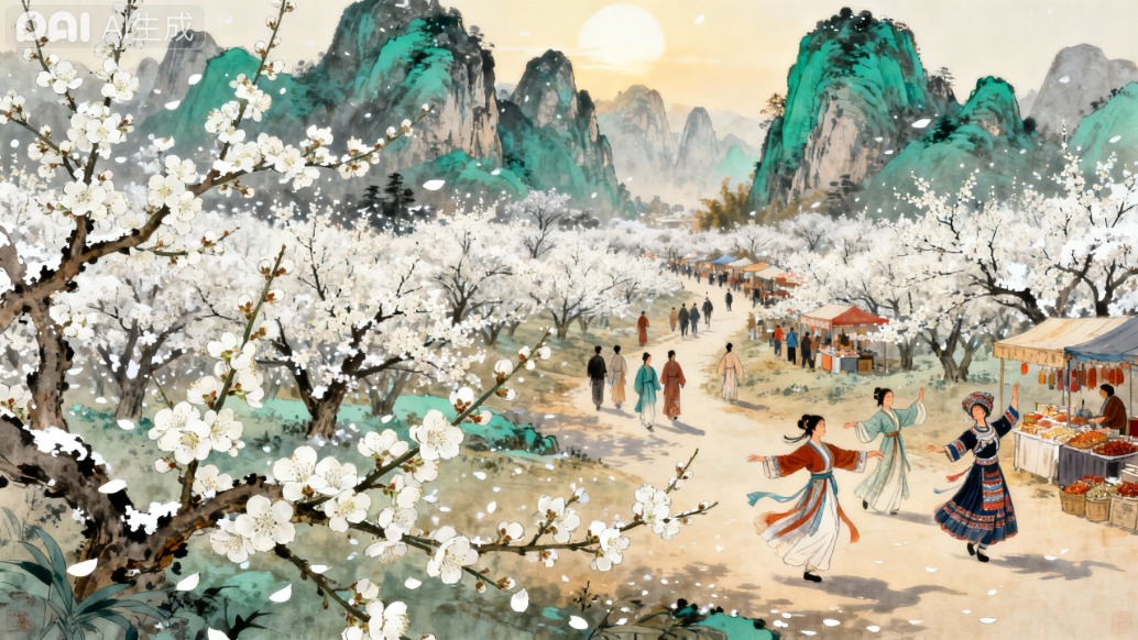 赴一场“梅”好之约！荔波万亩野梅承包你的冬日诗意