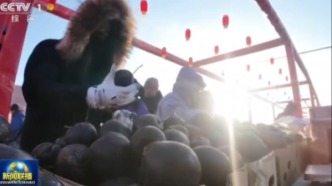 跟著央視看吉林：長(zhǎng)春樂(lè)山大集人氣旺活力十足，東北特色凍貨成熱門年貨