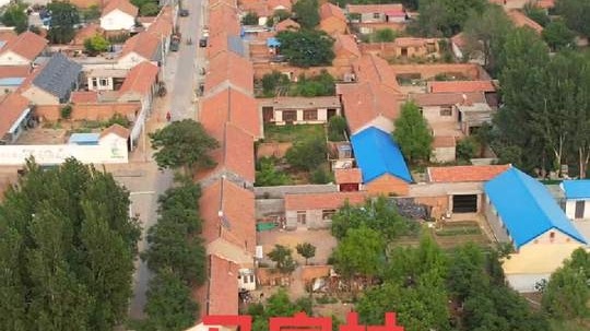 航拍美麗鄉(xiāng)村，德州市陵城區(qū)-臨齊街道陳后馬村，是一個美麗的地方，黃金顏色的鄉(xiāng)村游