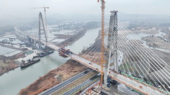 杭德市域鐵路全線高架橋梁貫通