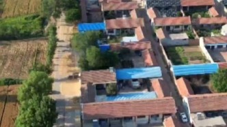 航拍美丽乡村，美丽庭院，陵城区临齐街道王还子村美丽的乡村美景