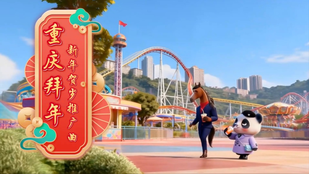 《重庆拜年》新歌上线！渝辉渝宝渝萌甜美合唱，旋律洗脑太好听啦