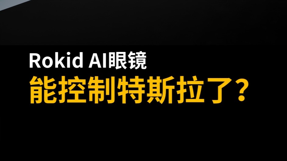 Rokid AI眼鏡，能控制特斯拉了？