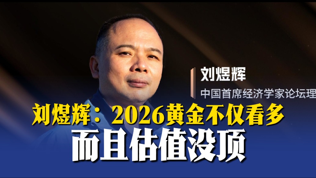 刘煜辉：2026黄金不仅看多，而且估值没顶