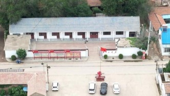 航拍美麗鄉(xiāng)村，美麗庭院，陵城區(qū)安德街道菜園社區(qū)美麗風(fēng)景