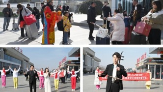 天水文化志愿者在天水南站開展暖心接站活動